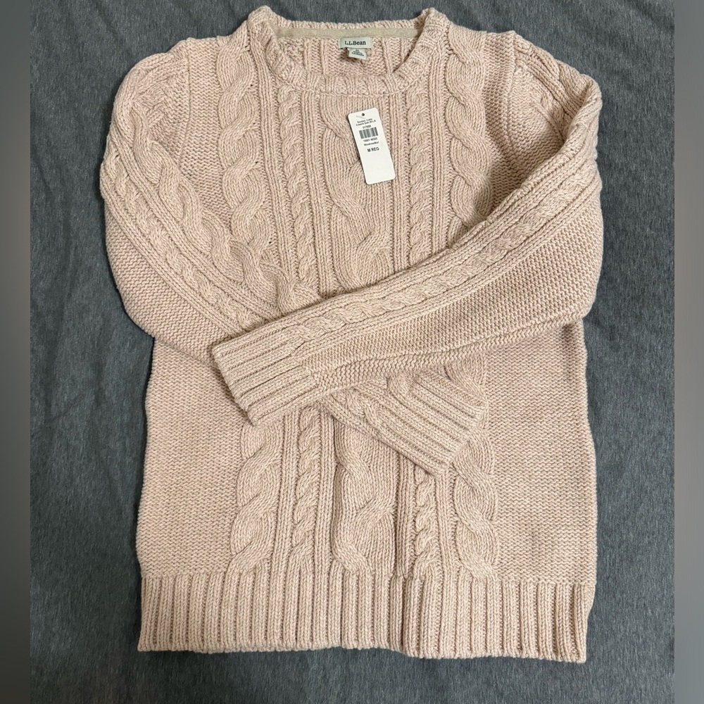 L.L. Bean pink sweater